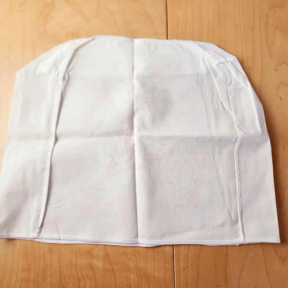Vintage 80s TriChem Liquid Embroidery Stamped Mixer Coffee Maker Cover Dogwood
